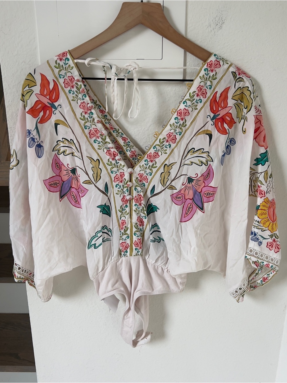Farm Rio Insects Floral Bodysuit - Picture 4 of 9